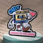 Music - Heart Cassette Patches